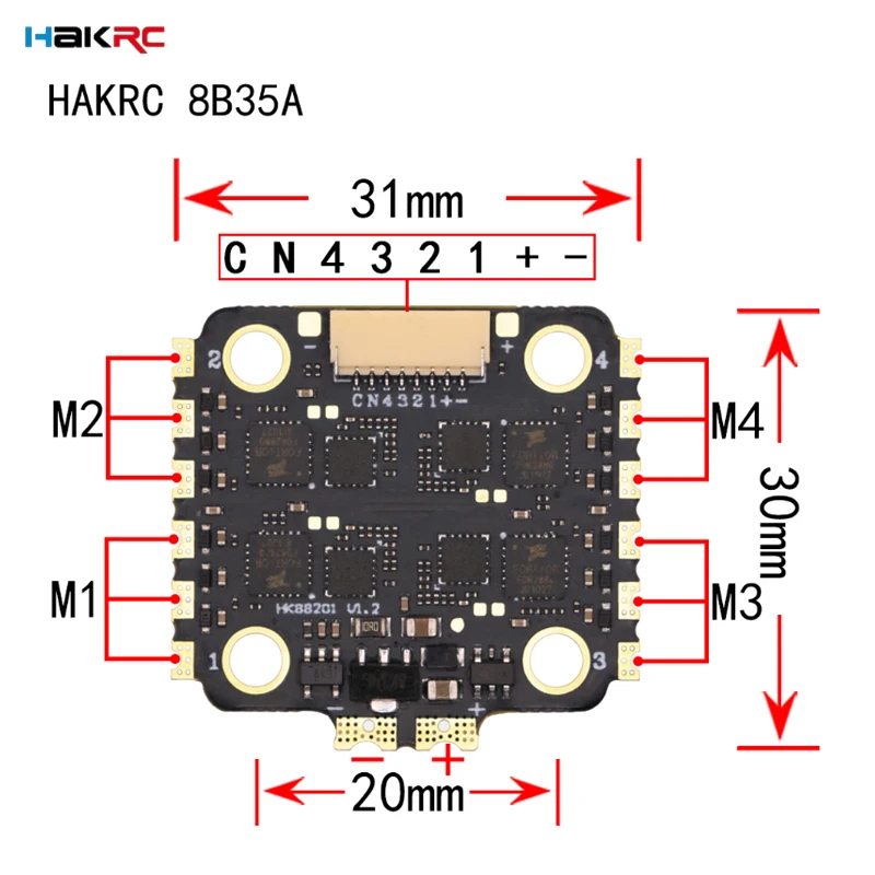 Contrôleur de vol HAKRC F7220  - Drone Racing Esc avis et prix